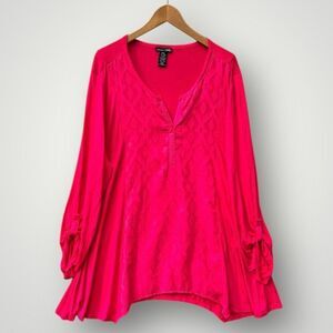🎉5 for $45 🎉 RXB Top Blouse Shirt Size XXL Pink